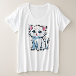 schattige keuken grote maat t-shirt