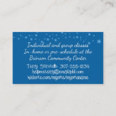 schattige keukenbakken visitekaartjes (Achterkant)