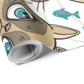 Schattige keukenkat cadeaupapier (Rol Hoek)