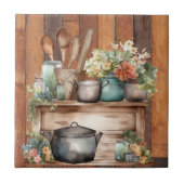 schattige keukenliefhebbers tegeltje (Voorkant)