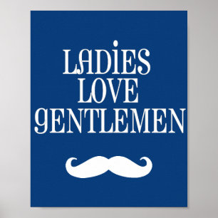 Schattige Keurige Dames Liefhebben Elegante Heren  Poster
