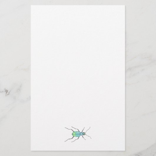 Schattige Kever Teacher Gift Briefpapier (Achterkant)