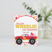 Schattige Kids Klaslokaal Valentijnsdag Monstertru Feestdagenkaart (Staand voorkant)