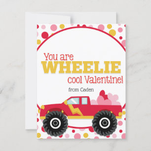 Schattige Kids Klaslokaal Valentijnsdag Monstertru Feestdagenkaart