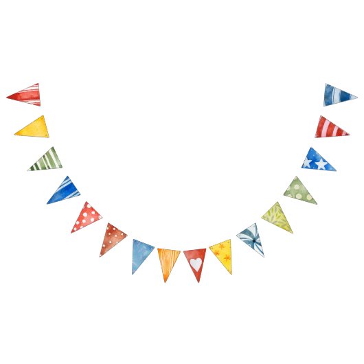 Schattige Kids Verjaardagsfeestdecor Vlaggetjes (Alle)