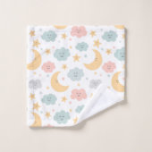 Schattige Kijken in de Sky Pattern Bad Handdoek (Wasdoekje)