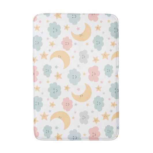 Schattige Kijken in de Sky Pattern Badmat (Voorkant Verticaal)