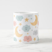 Schattige Kijken in de Sky Pattern Grote Koffiekop (Voorkant)