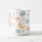 Schattige Kijken in de Sky Pattern Koffiemok (Voorkant links)