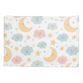 Schattige Kijken in de Sky Pattern Kussensloop (Achterkant-Links)