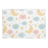 Schattige Kijken in de Sky Pattern Kussensloop (Voorkant-Links)