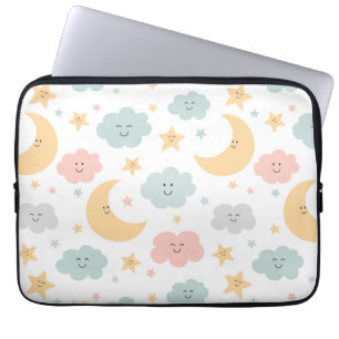 Schattige Kijken in de Sky Pattern Laptop Sleeve