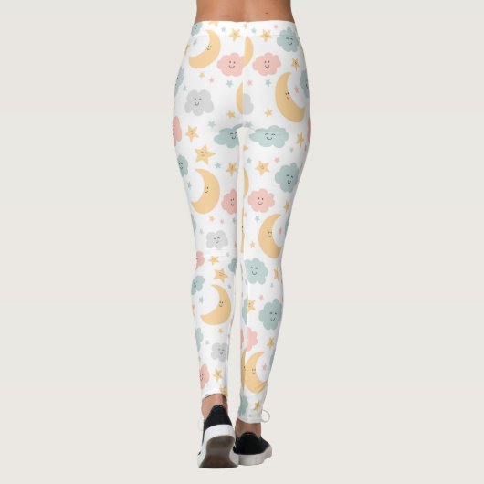Schattige Kijken in de Sky Pattern Leggings (Achterkant)