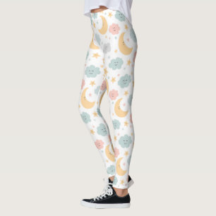 Schattige Kijken in de Sky Pattern Leggings