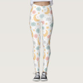 Schattige Kijken in de Sky Pattern Leggings (Voorkant)