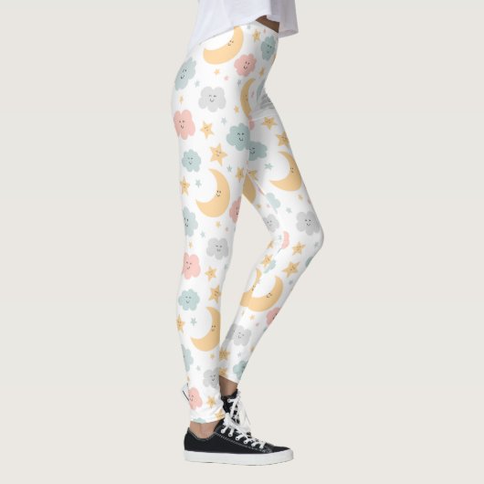 Schattige Kijken in de Sky Pattern Leggings (Rechts)