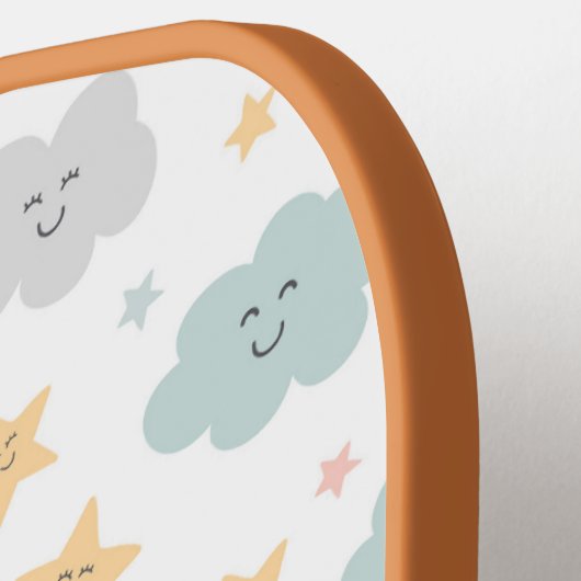 Schattige Kijken in de Sky Pattern Pickleball Paddle (Links Detail)