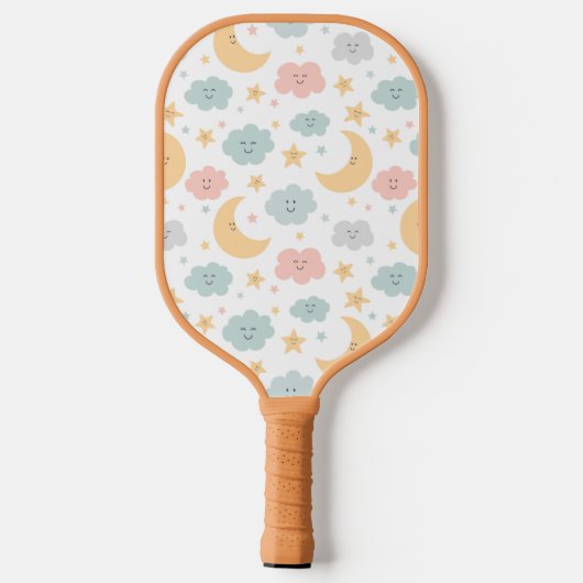 Schattige Kijken in de Sky Pattern Pickleball Paddle (Achterkant)
