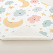 Schattige Kijken in de Sky Pattern Sherpa Deken (3/4)
