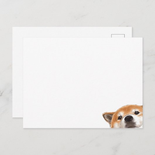 Schattige Kijkende Hond Briefkaart (Voorkant / Achterkant)