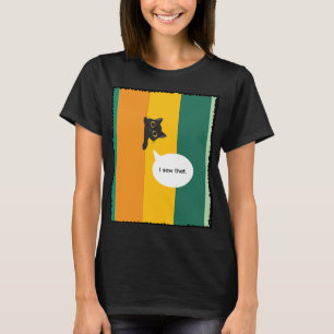 Schattige Kijkende Kat Fun Kat Liefhebber Cadeau T-shirt