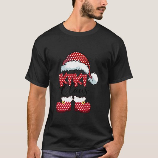 Schattige Kiki Claus Nieuwe Kerstman Sinterklaas L T-shirt (Voorkant)