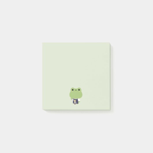 Schattige Kikker Barista Post-it® Notes (Voorkant)