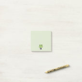 Schattige Kikker Barista Post-it® Notes (Op bureau)