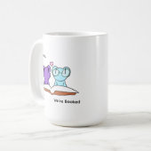 Schattige kikker boekenvrienden koffiemok (Voorkant links)