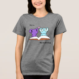Schattige kikker boekenvrienden Tri-Blend shirt