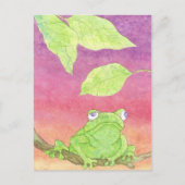 schattige kikker briefkaart (Voorkant)