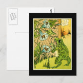 Schattige  kikker briefkaart (Voorkant / Achterkant)