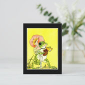 Schattige kikker briefkaart (Staand voorkant)