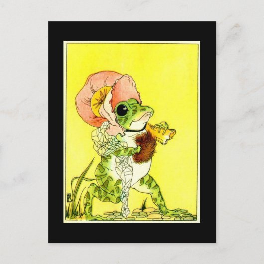 Schattige kikker briefkaart (Voorkant)