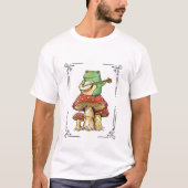 Schattige kikker die banjo speelt t-shirt (Voorkant)