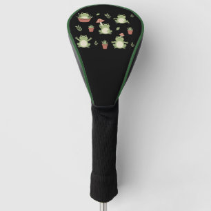 Schattige kikker Fun cadeau voor dierenvrienden Vo Golfheadcover
