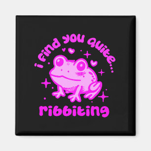 Schattige kikker grap ribbiting kikker liefhebbers magneet