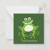 schattige kikker-liefhebbers geven gevoel Opmerkin Notitiekaartje (Voorkant)