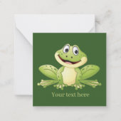 schattige kikker-liefhebbers geven gevoel Opmerkin Notitiekaartje (Voorkant)
