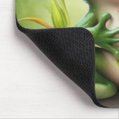 Schattige kikker met bloemen Muismat (Hoek)