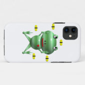 Schattige kikker met vliegen Case-Mate iPhone case (Achterkant (horizontaal))