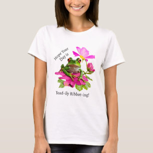 Schattige kikker of pad grappige woordspeling op r t-shirt