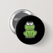schattige kikker ronde button 5,7 cm (Voorkant /achterkant)