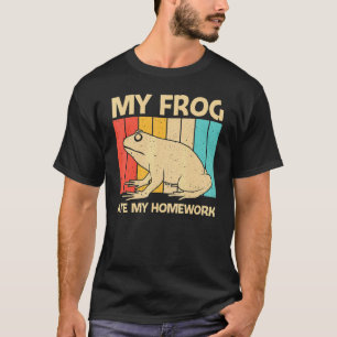 Schattige kikker voor kinderen jongens pad vanger t-shirt