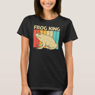 Schattige kikker voor mannen jongens pad vanger hu t-shirt