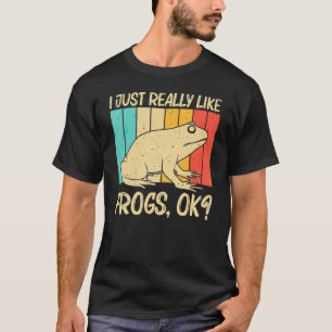 Schattige kikker voor mannen vrouwen pad vanger hu t-shirt