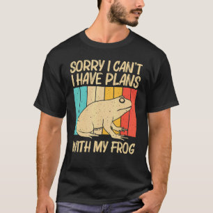 Schattige kikker voor mannen vrouwen pad vanger hu t-shirt