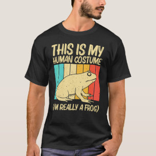 Schattige kikker voor mannen vrouwen pad vanger hu t-shirt