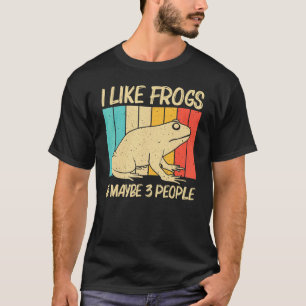 Schattige kikker voor mannen vrouwen pad vanger hu t-shirt