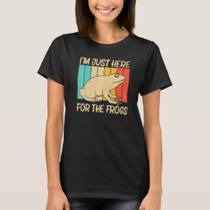 Schattige kikker voor mannen vrouwen pad vanger hu t-shirt